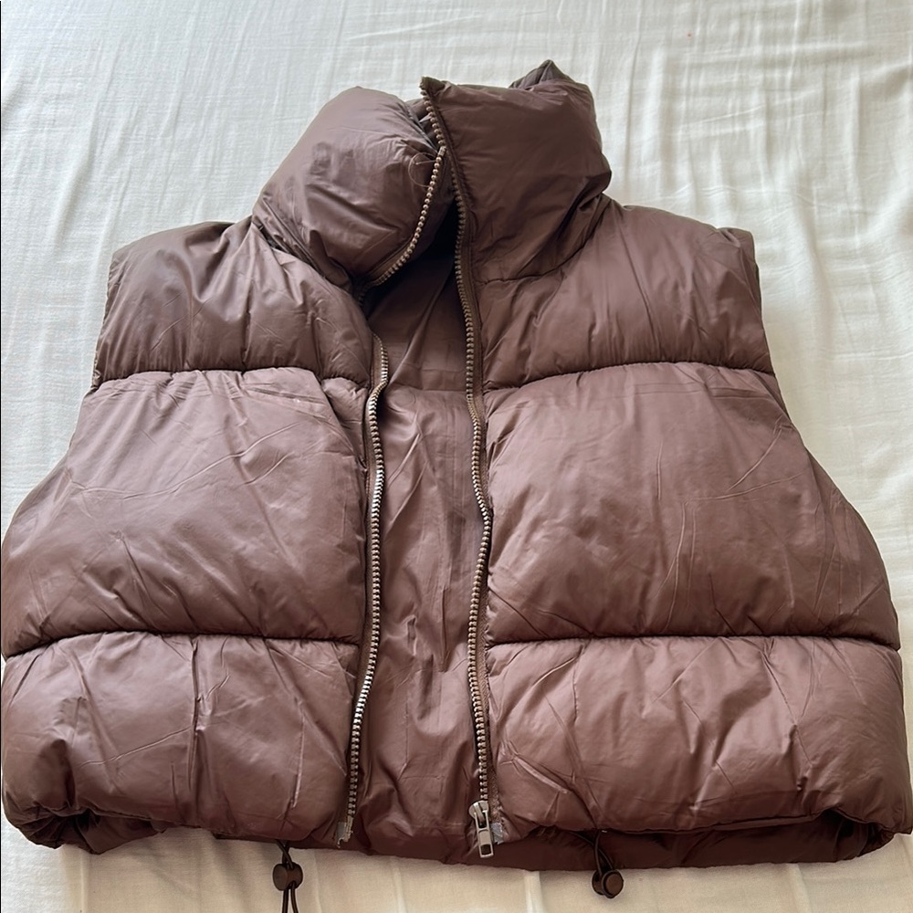 Brown Puffer Vest